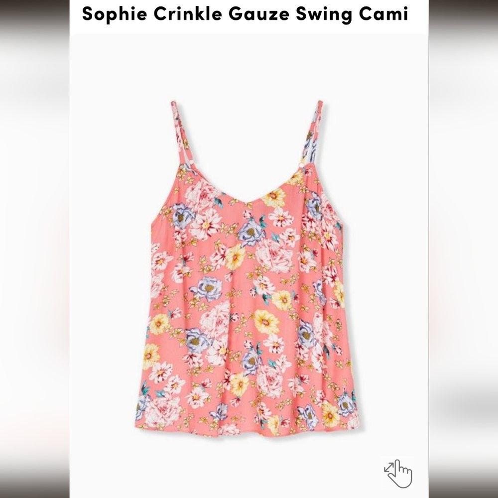 Torrid floral cami size 3x